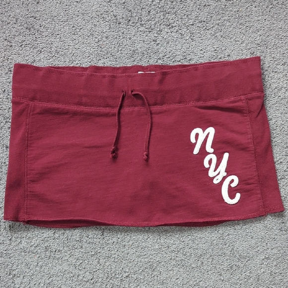 Vintage Aeropostale Athletic NYC Burgundy XS Skort - Picture 1 of 15